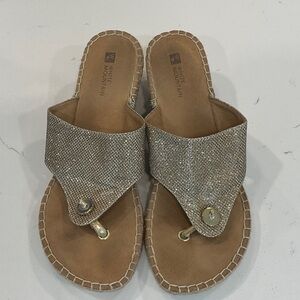 White Mountain Women's Glittery Sandals